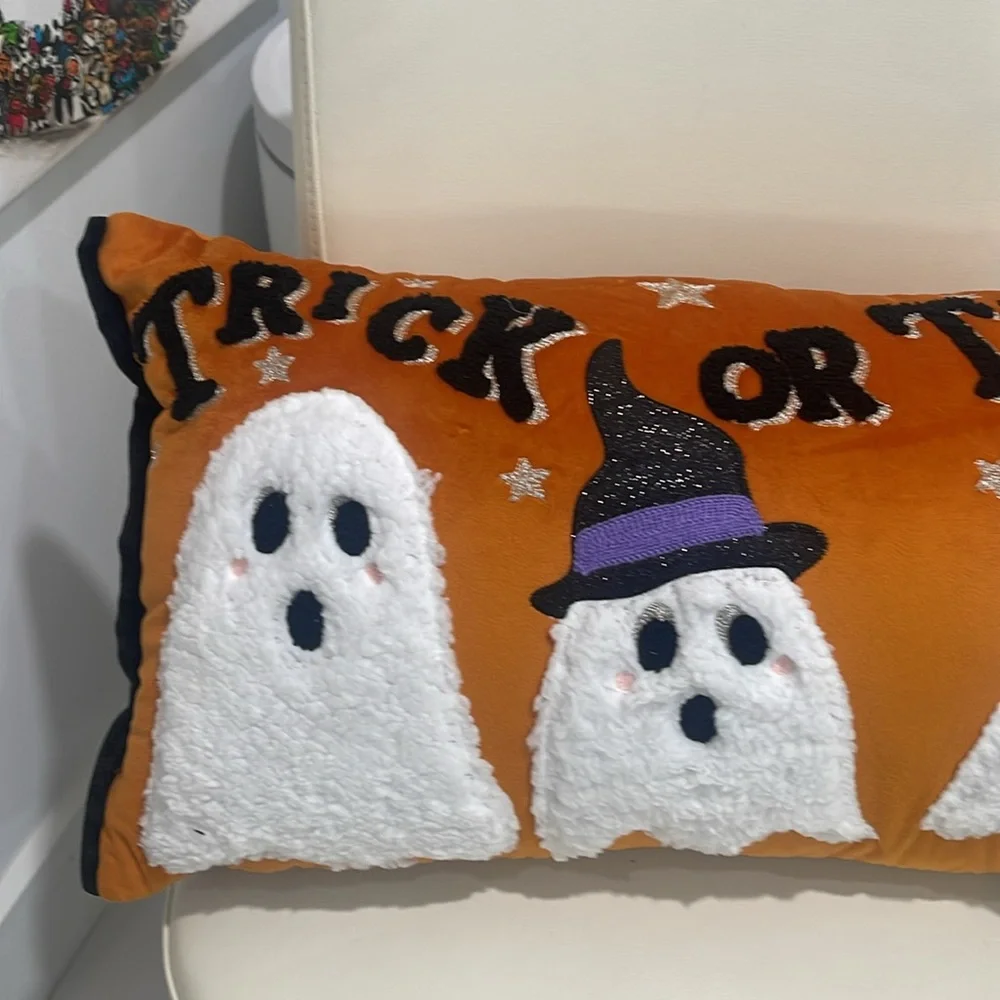 SALE! Halloween Town Orange/Black/Sparkly Silver 